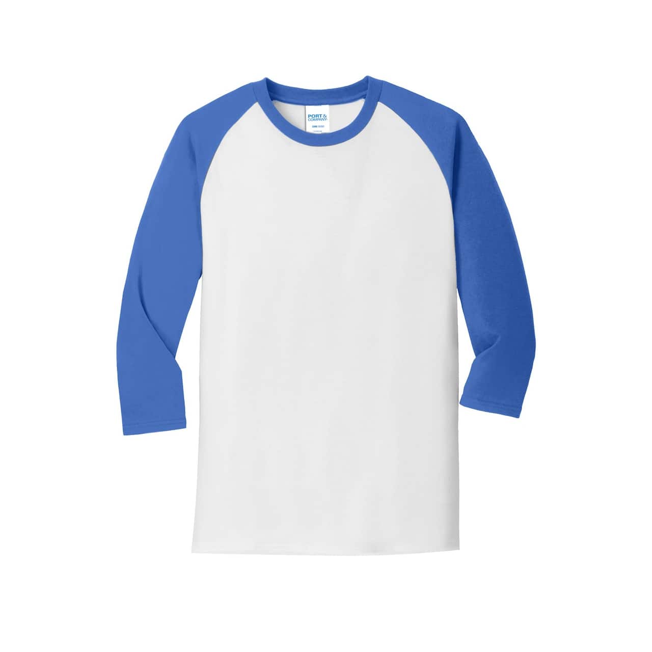 Port & Company® Core Blend 3/4-Sleeve Raglan Tee